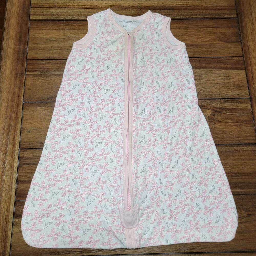 Burt's Bees Baby Beekeeper Infant Pink Floral Nap Sack - Size Medium (6-12m)